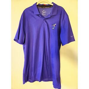 Nike Golf x Walt Disney Mickey Mouse Dri-Fit Purple Polo Shirt Men's L EUC